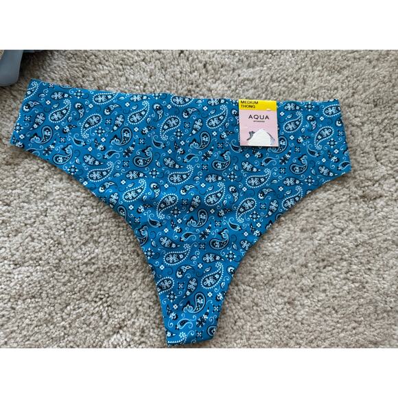 Women’s Aqua Thong Panties – M – Multiple Colors & Prints – Sexy Comfortable NWT - Picture 10 of 11